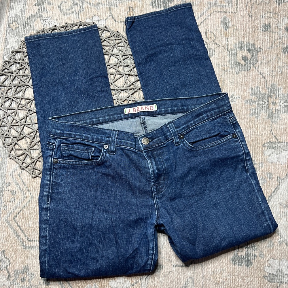 J Brand Indigo Straight Leg Jeans